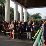 Kepala Museum Nasional melepas Jalan Santai Museum Nasional dalam rangka memperingati 241 tahun Museum Nasional (28/04)